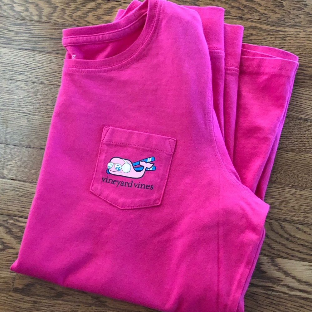 Vineyard vines pink long sleeve ski tee Womens small